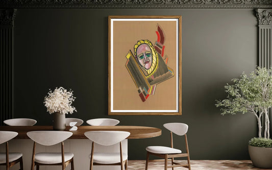 Mask on a Snake, Print