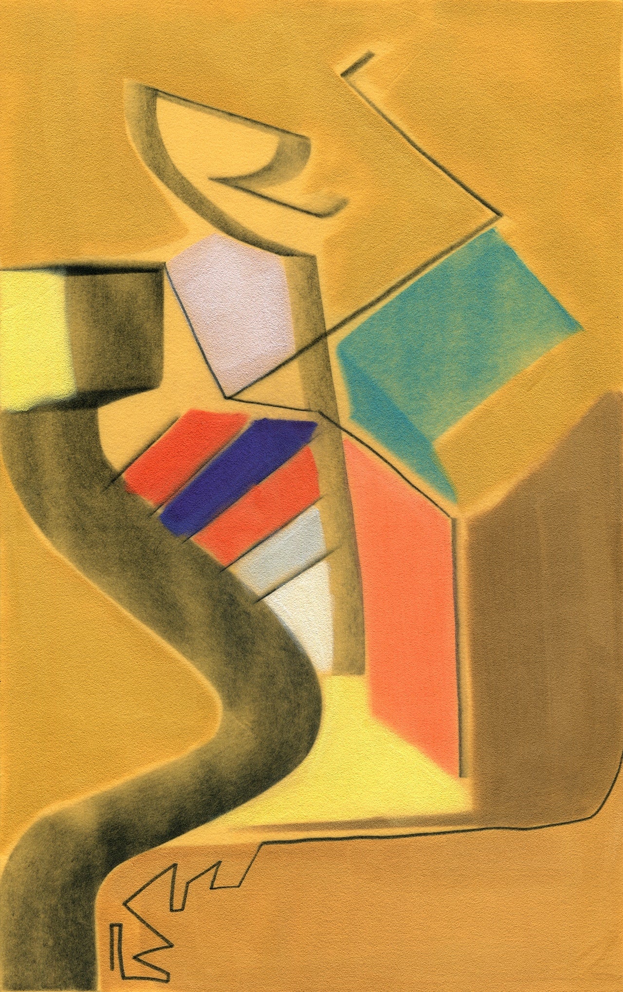 Genie High quality Giclée print based on original pastel artwork by fine artist Jason Matthew Clark