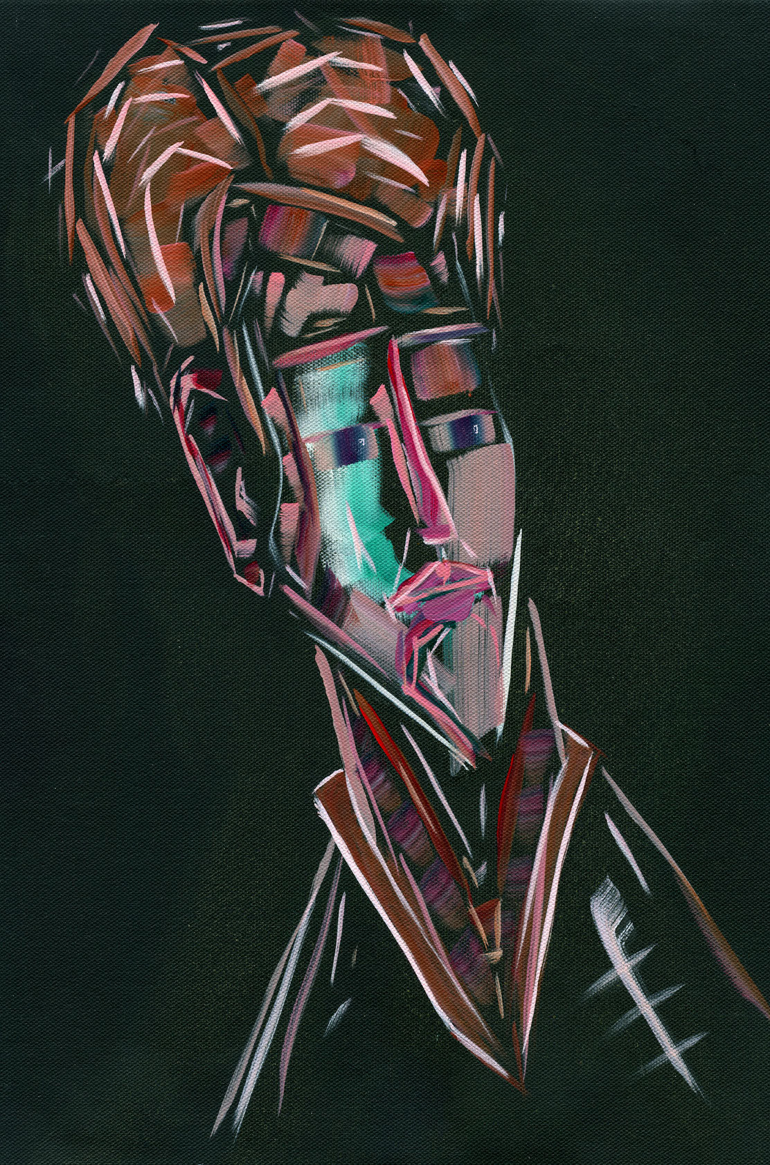 Carl Cash High quality Giclée print based on original acrylic artwork by fine artist Jason MatthewClark