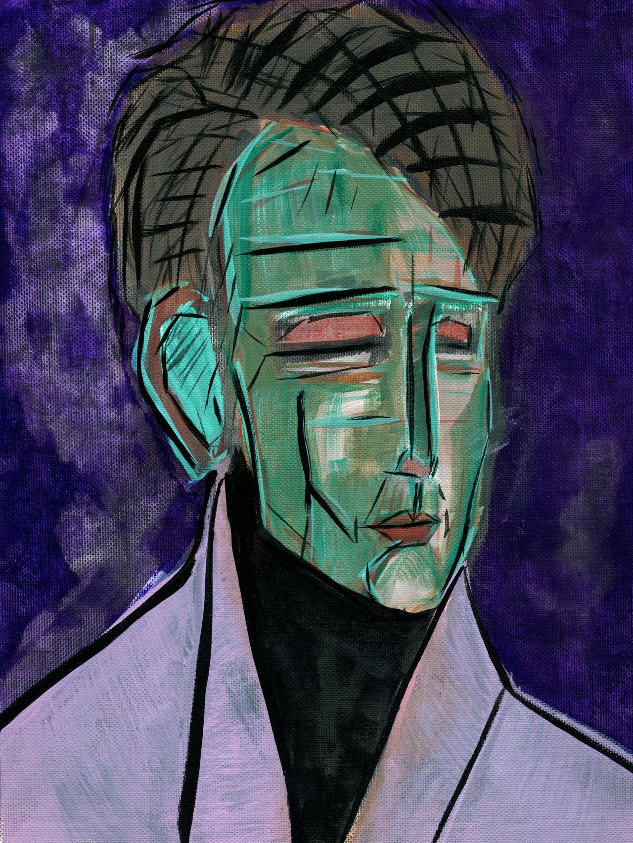Meditate on the Word High quality Giclée print based on original acrylic artwork by fine artist Jason Matthew Clark