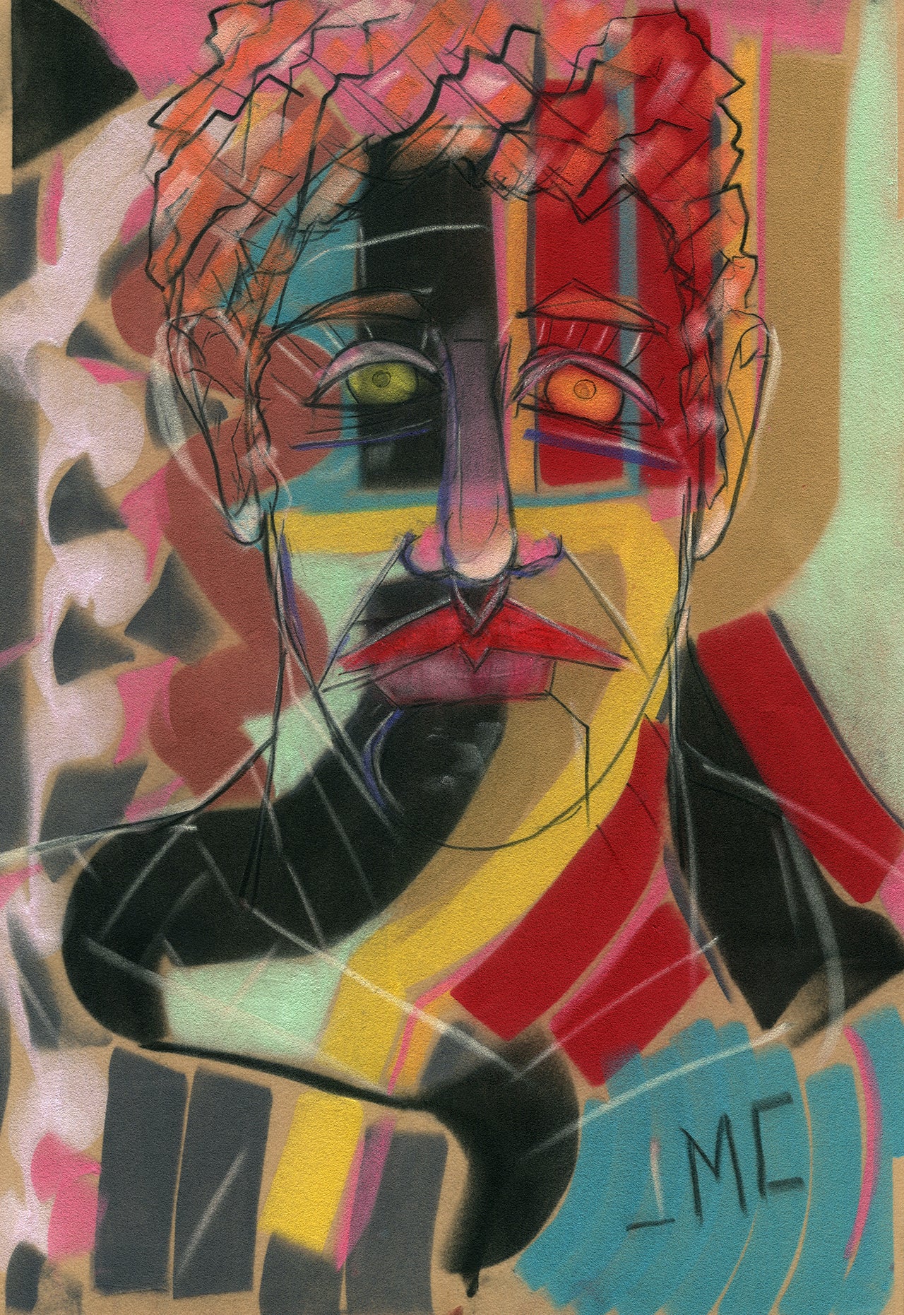 Complexicated High quality Giclée print based on original pastel artwork by fine artist Jason Matthew Clark