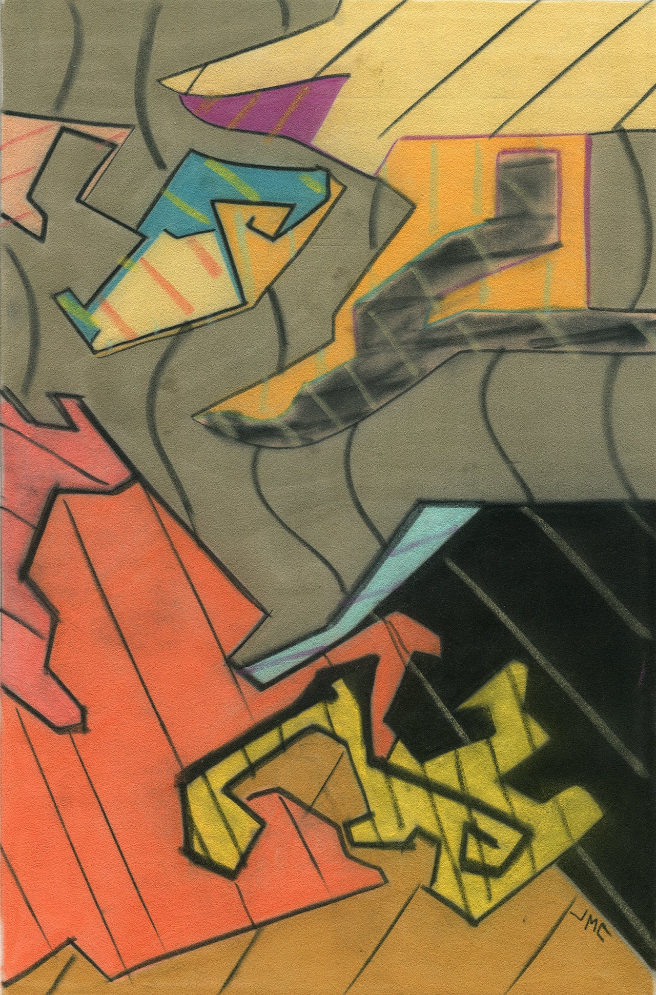 Shooting Stars High quality Giclée print based on original pastel artwork by fine artist Jason Matthew Clark