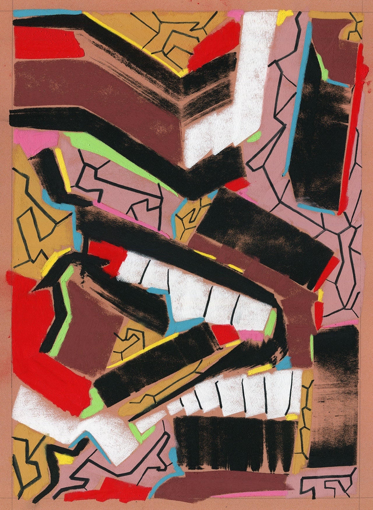 Teeth High quality Giclée print based on original pastel artwork by fine artist Jason Matthew Clark