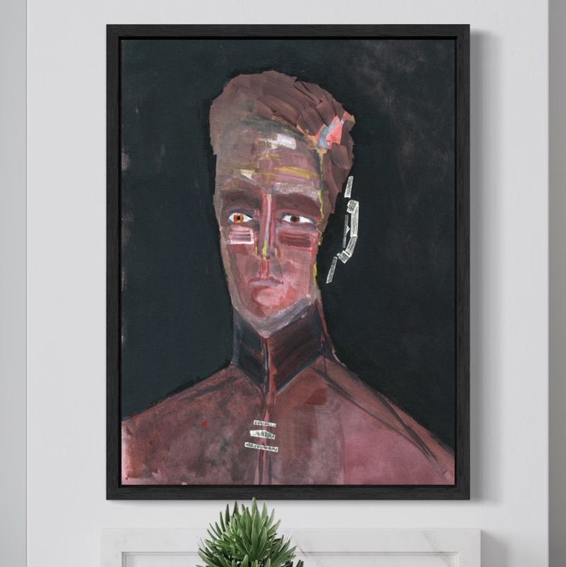 Veterans collection for Beautiful rooms with original art shown as Giclee print on wall