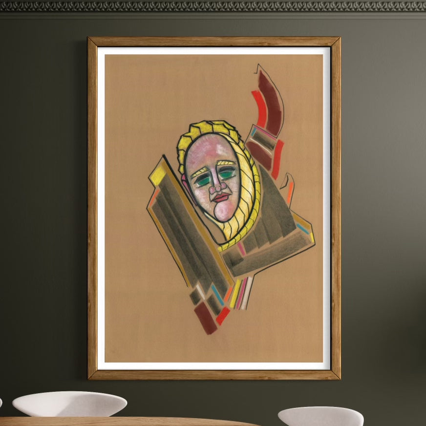 Royal Flush collection for Beautiful rooms with original art shown as Giclee print on wall