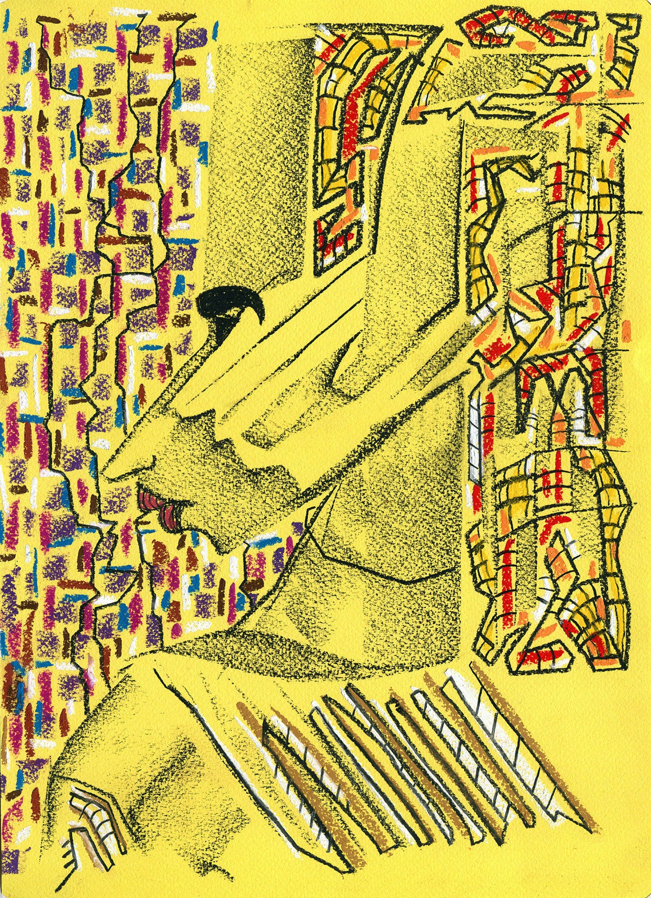 Anubis High quality Giclée print based on original pastel artwork by fine artist Jason Matthew Clark