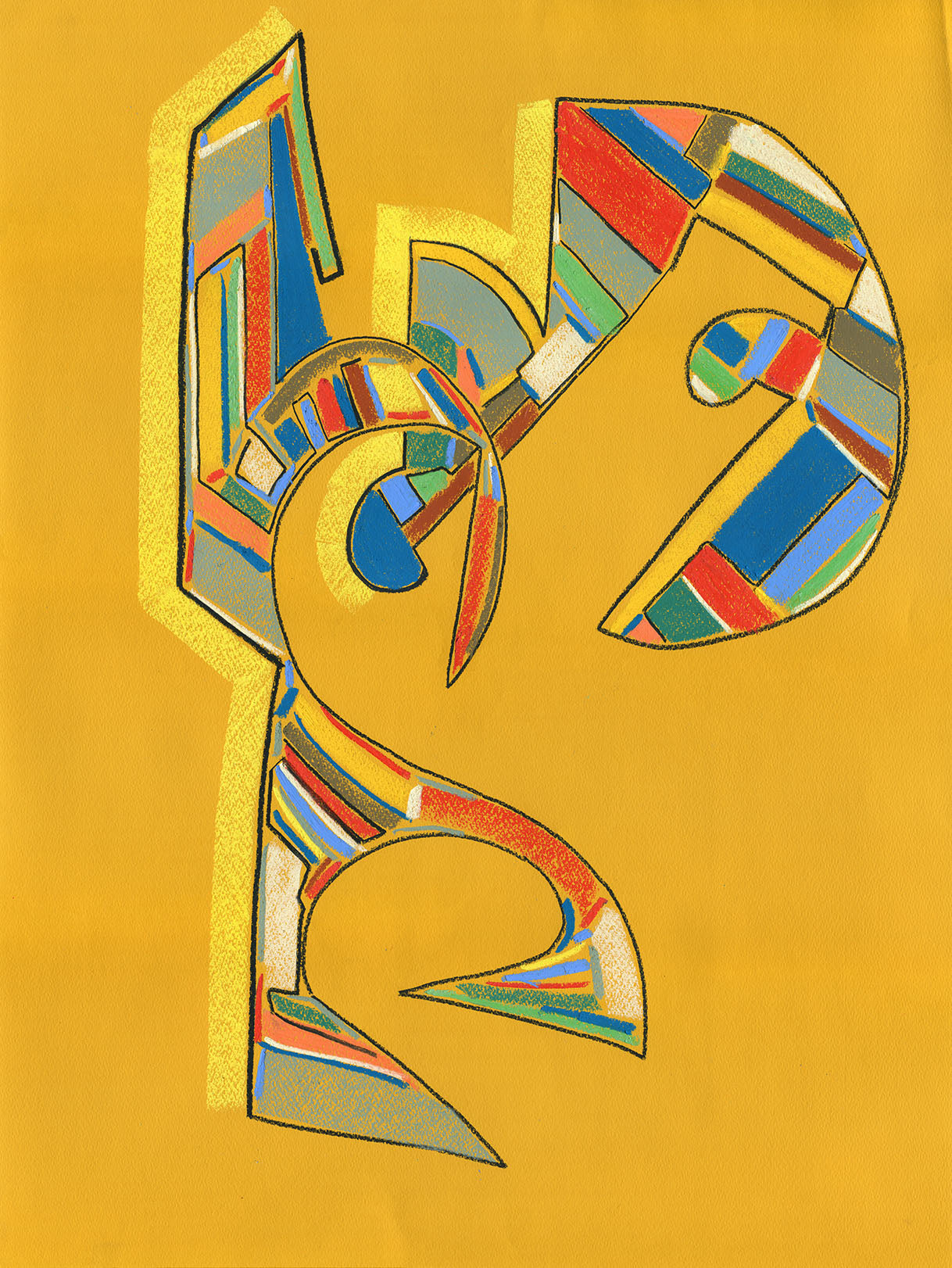 Artifact High quality Giclée print based on original pastel artwork by fine artist Jason Matthew Clark