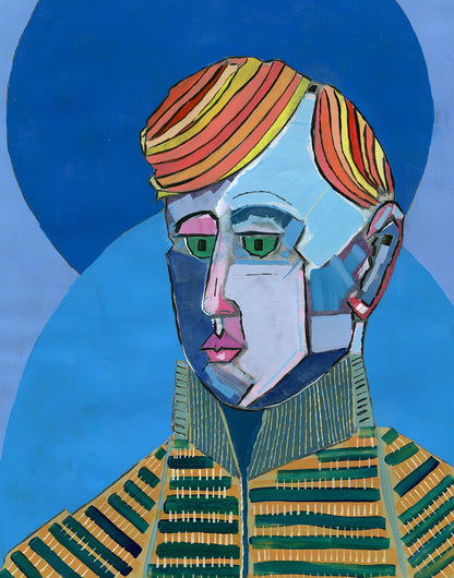 Captain High quality Giclée print based on original acrylic artwork by fine artist Jason Matthew Clark