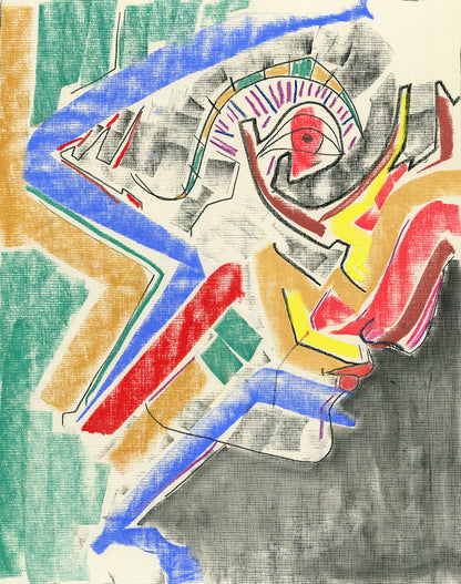 Connection High quality Giclée print based on original pastel artwork by fine artist Jason Matthew Clark