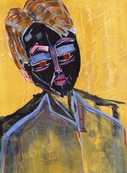 Frank High quality Giclée print based on original acrylic artwork by fine artist Jason Matthew Clark