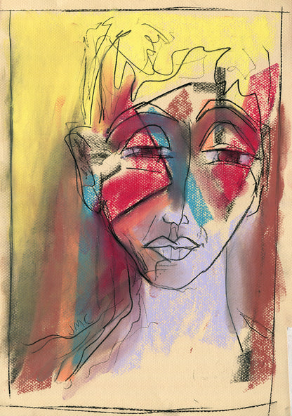 I see a smile High quality Giclée print based on original pastel artwork by fine artist Jason Matthew Clark