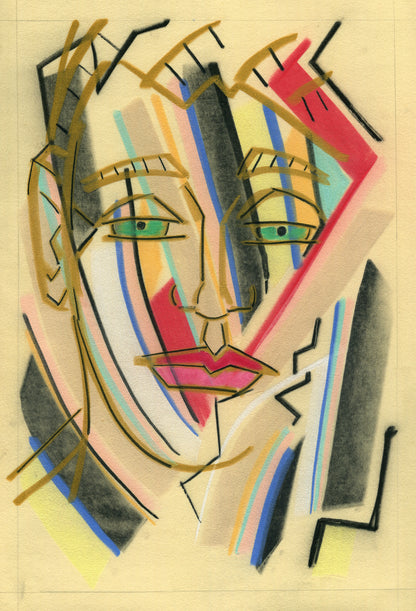 Jake High quality Giclée print based on original pastel artwork by fine artist Jason Matthew Clark