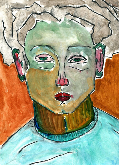 Lindsay High quality Giclée print based on original acrylic artwork by fine artist Jason Matthew Clark