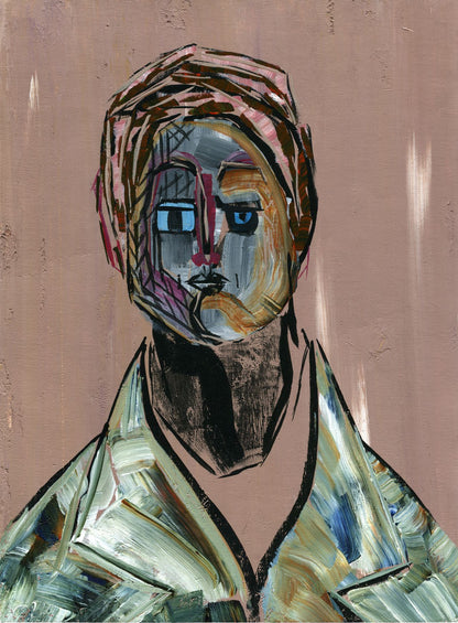 Mr Sand Man High quality Giclée print based on original acrylic artwork by fine artist Jason Matthew Clark