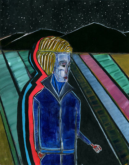 Night run High quality Giclée print based on original acrylic artwork by fine artist Jason Matthew Clark