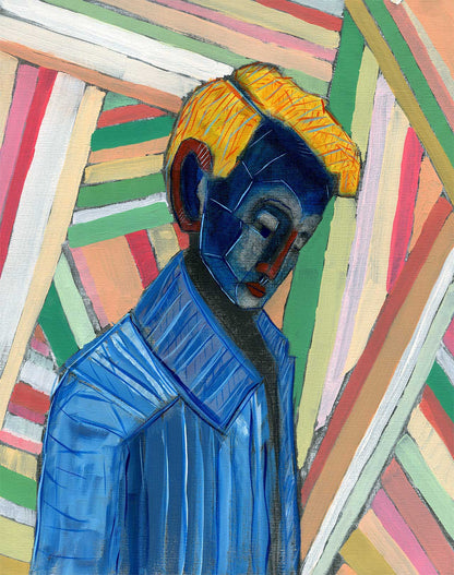 OCD High quality Giclée print based on original acrylic artwork by fine artist Jason Matthew Clark