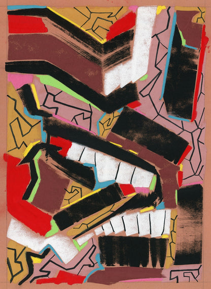 Teeth High quality Giclée print based on original pastel artwork by fine artist Jason Matthew Clark